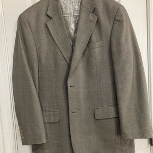 Lauren Ralph Lauren Classic Gray Houndstooth Sport Coat Blazer 44R